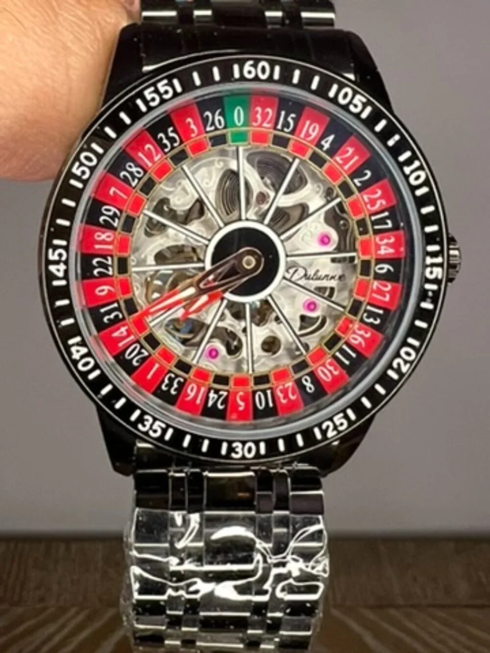 Dulunwe 6061 Roulette Wheel Mechanical Watch